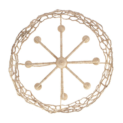 21'' Reef 8 Light Warm Ivory Chandelier