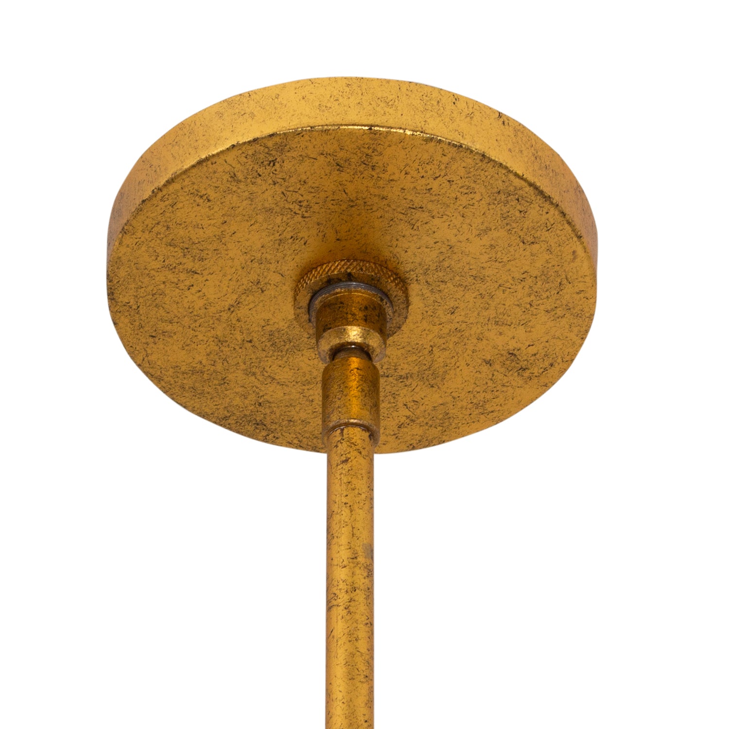 10.75'' Amor 6 Light Oxidized Gold Leaf and White Chandelier