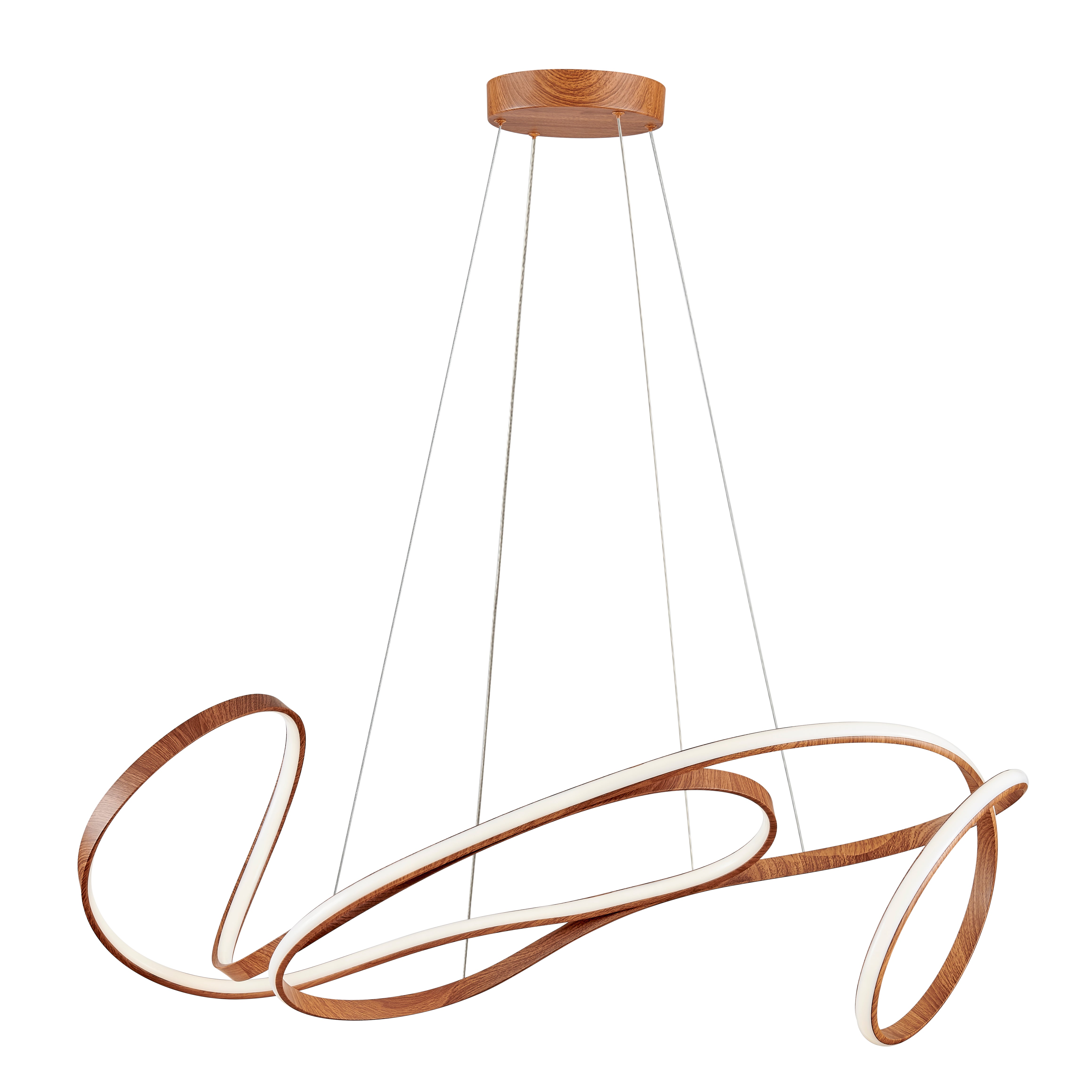 Moscow LED Chandelier | Light Wood