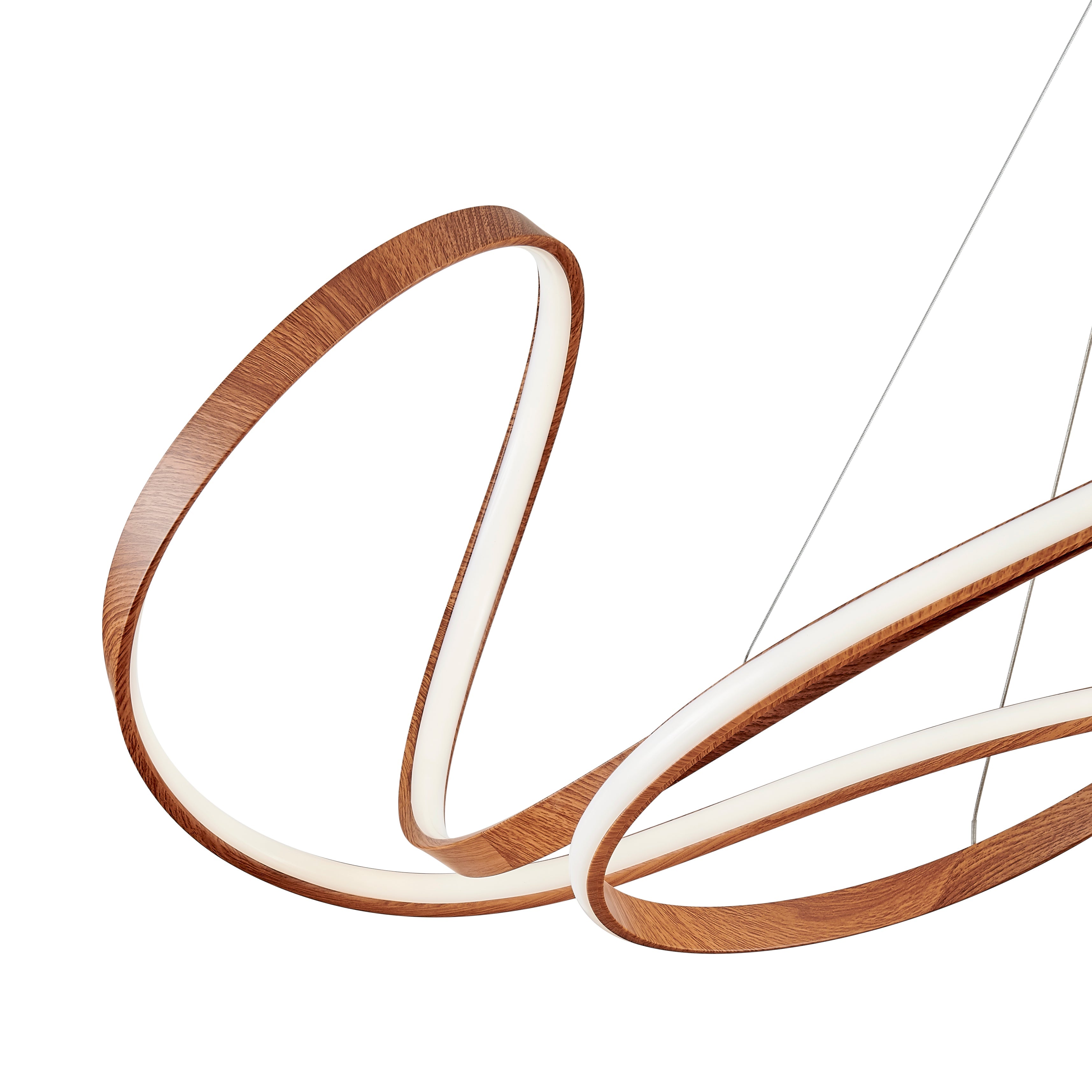 Moscow LED Chandelier | Light Wood