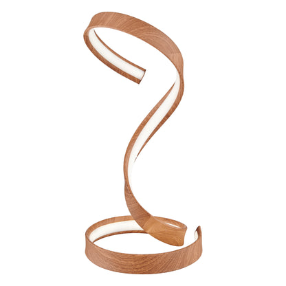 Hamburg Light Wood Table Lamp | LED Strip & Dimmable Switch