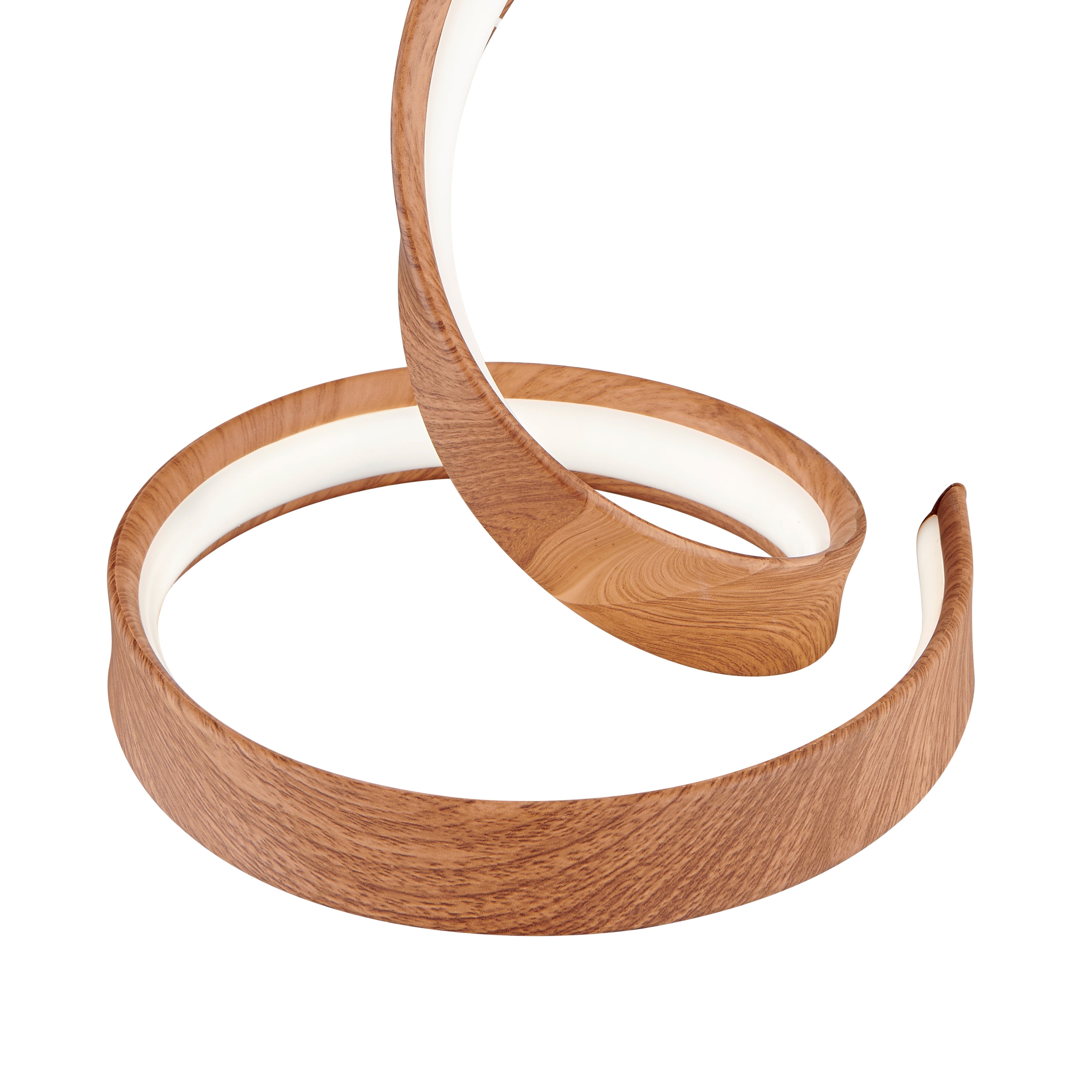 Hamburg Light Wood Table Lamp | LED Strip & Dimmable Switch