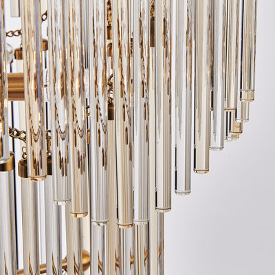 72.75'' Adorn 40 Light Vintage Brass Chandelier