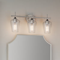 22'' Ashford Brushed Nickel 3 Light Bath Vanity
