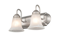 14'' Compana Satin Nickel 2 Light Bath Vanity