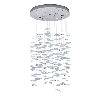 96'' Spettro 13 Light Polished Chrome Chandelier
