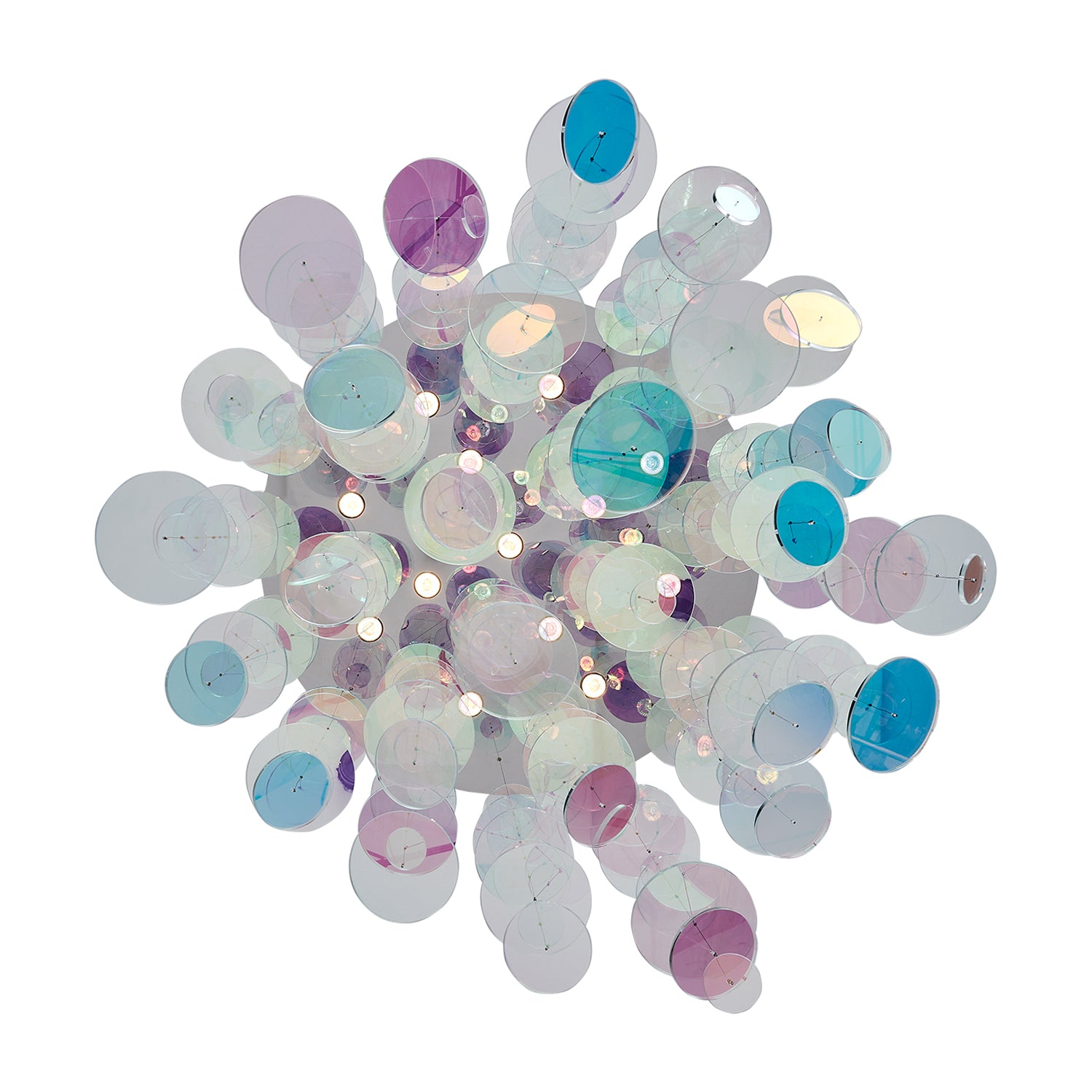 96'' Spettro 13 Light Polished Chrome Chandelier