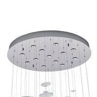 96'' Spettro 13 Light Polished Chrome Chandelier