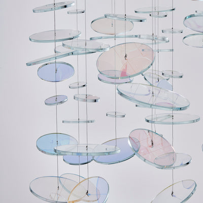 96'' Spettro 13 Light Polished Chrome Chandelier