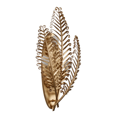 11.5'' Fern 3 Light Modern Gold Wall Sconce