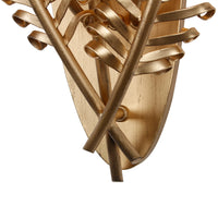11.5'' Fern 3 Light Modern Gold Wall Sconce