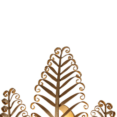 11.5'' Fern 3 Light Modern Gold Wall Sconce