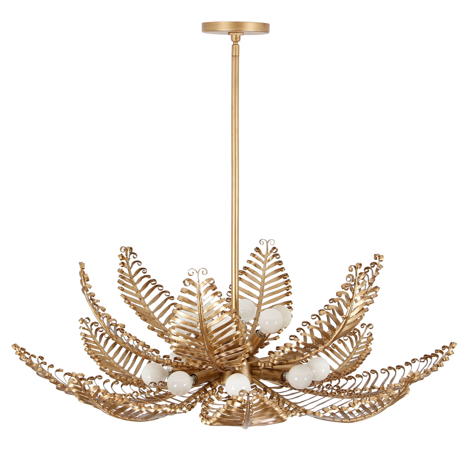 13.5'' Fern 14 Light Modern Gold Chandelier