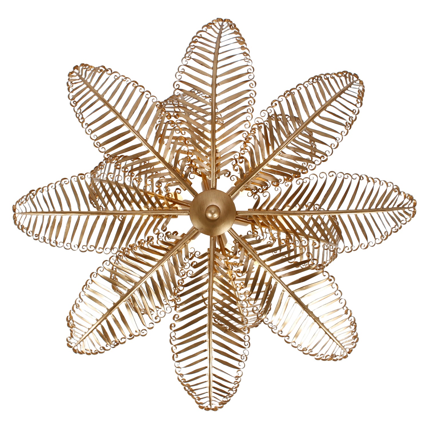 13.5'' Fern 14 Light Modern Gold Chandelier