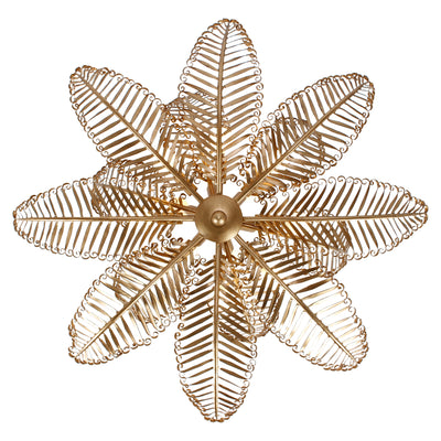 13.5'' Fern 14 Light Modern Gold Chandelier
