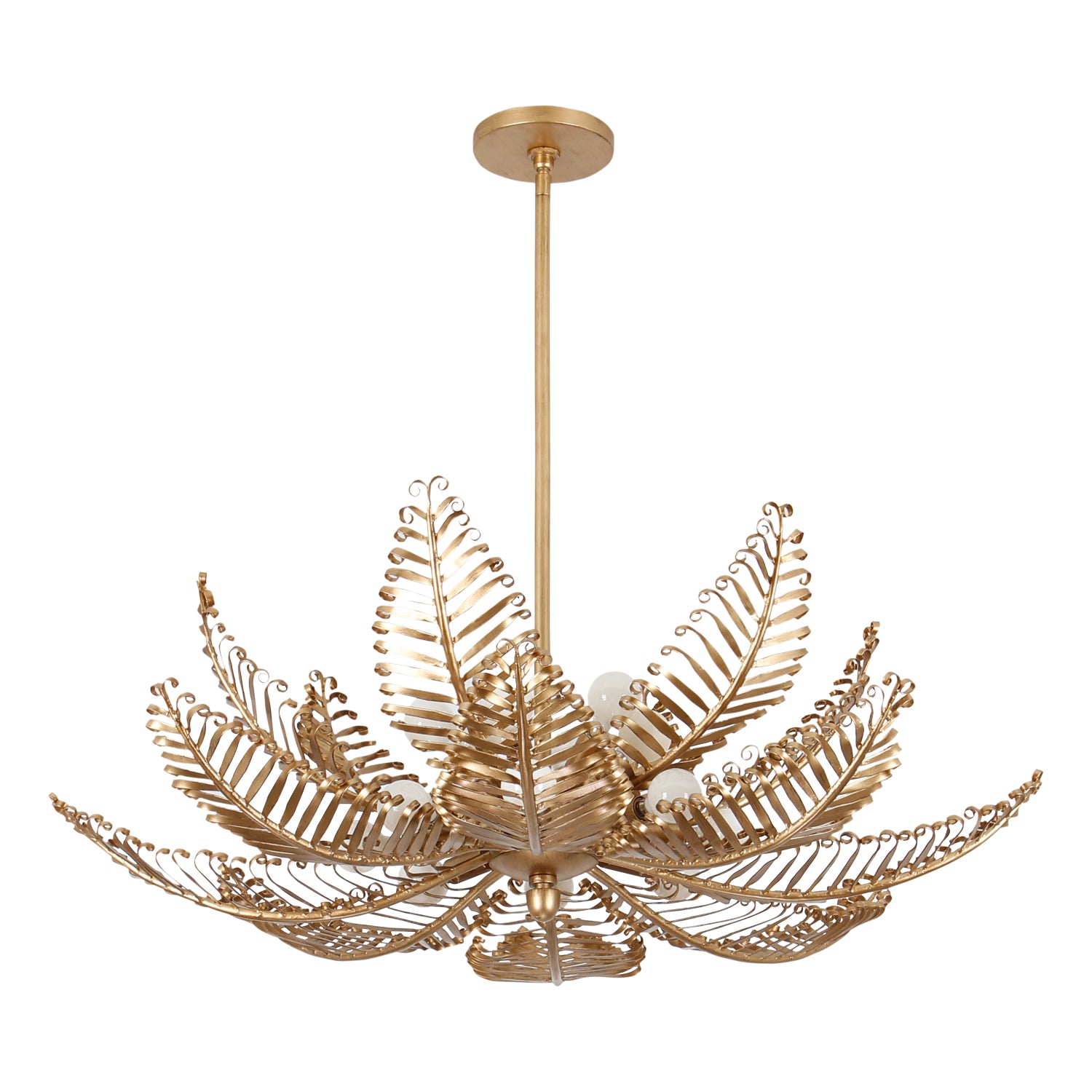 13.5'' Fern 14 Light Modern Gold Chandelier