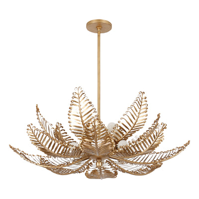 13.5'' Fern 14 Light Modern Gold Chandelier