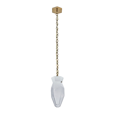 16.00'' Bolsa 1 Light Winter Brass Pendant