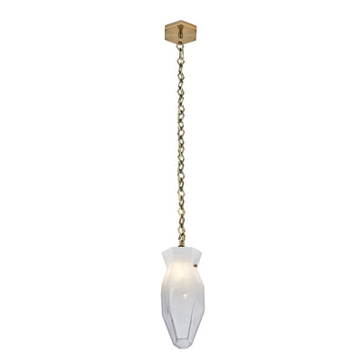 16.00'' Bolsa 1 Light Winter Brass Pendant