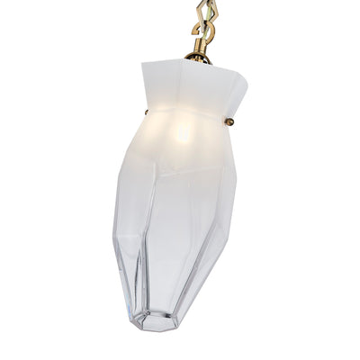 16.00'' Bolsa 1 Light Winter Brass Pendant