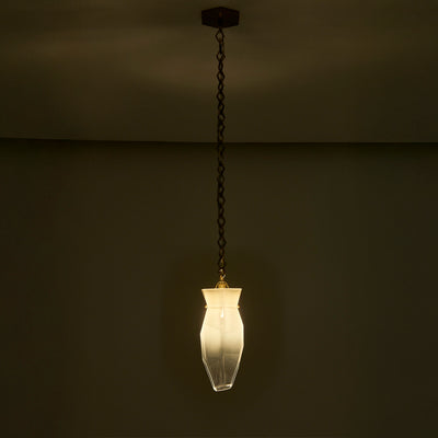 16.00'' Bolsa 1 Light Winter Brass Pendant
