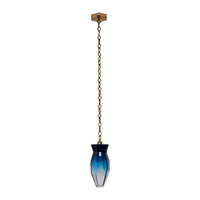 16'' Bolsa 1 Light Winter Brass Pendant