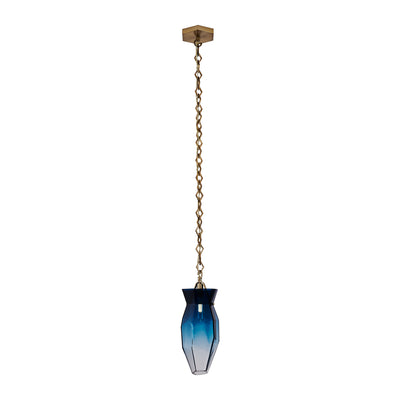 16'' Bolsa 1 Light Winter Brass Pendant