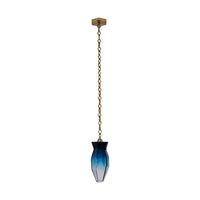 16'' Bolsa 1 Light Winter Brass Pendant