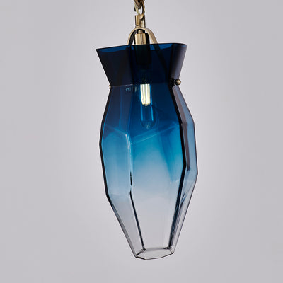 16'' Bolsa 1 Light Winter Brass Pendant