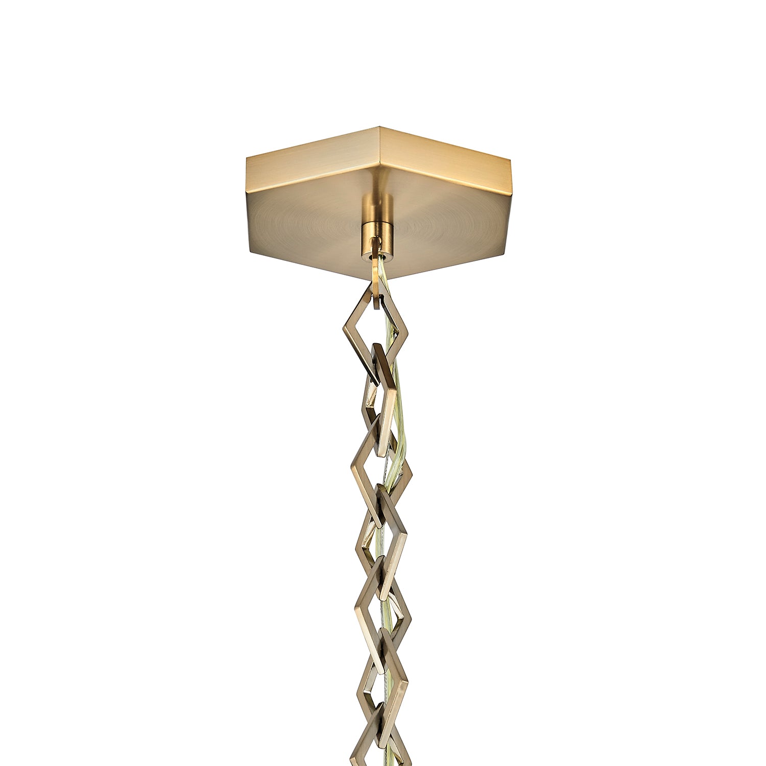 13.00'' Bolsa 1 Light Winter Brass Pendant