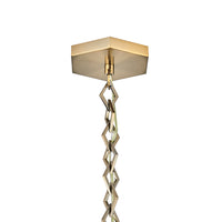 13.00'' Bolsa 1 Light Winter Brass Pendant