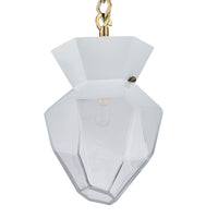 13.00'' Bolsa 1 Light Winter Brass Pendant
