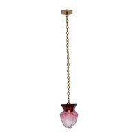 13'' Bolsa 1 Light Winter Brass Pendant