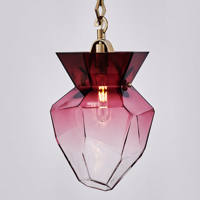 13'' Bolsa 1 Light Winter Brass Pendant
