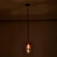 13'' Bolsa 1 Light Winter Brass Pendant