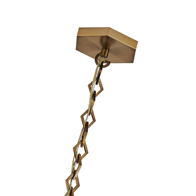11'' Bolsa 1 Light Winter Brass Pendant