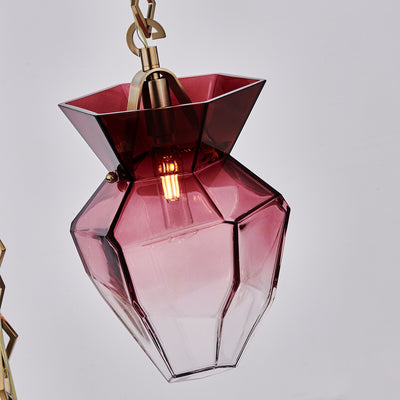 38'' Bolsa 6 Light Winter Brass Chandelier