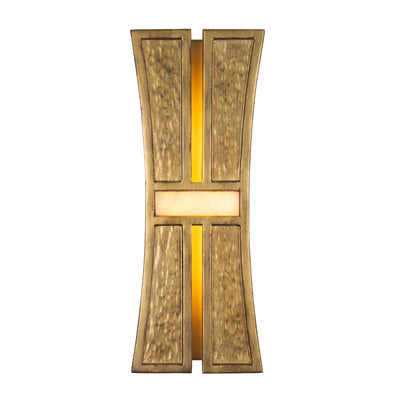 5.5'' Dos 2 Light Rustic Gold and Brushed Gold Wall Sconce