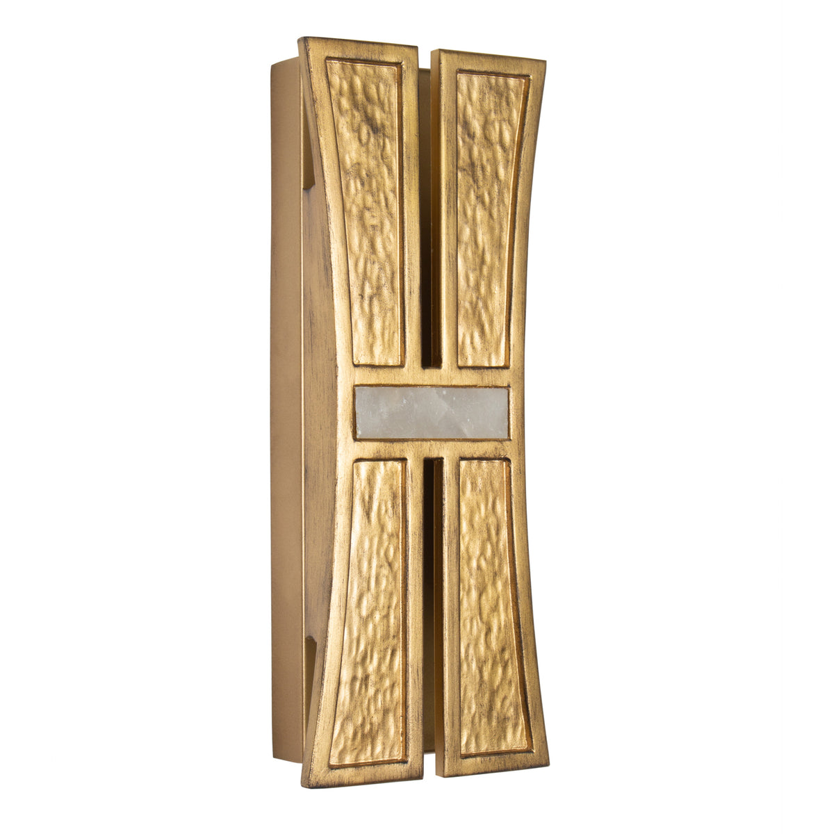 5.5'' Dos 2 Light Rustic Gold and Brushed Gold Wall Sconce