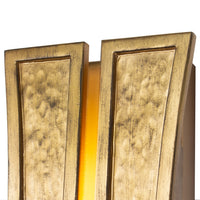 5.5'' Dos 2 Light Rustic Gold and Brushed Gold Wall Sconce