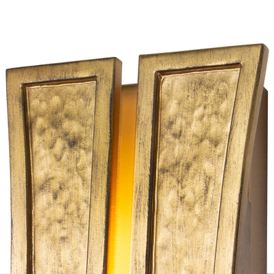 5.5'' Dos 2 Light Rustic Gold and Brushed Gold Wall Sconce