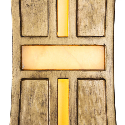5.5'' Dos 2 Light Rustic Gold and Brushed Gold Wall Sconce