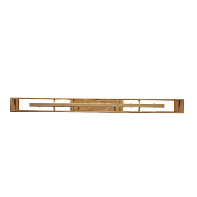 9'' Dos 6 Light Rustic Gold and Brushed Gold Linear Pendant