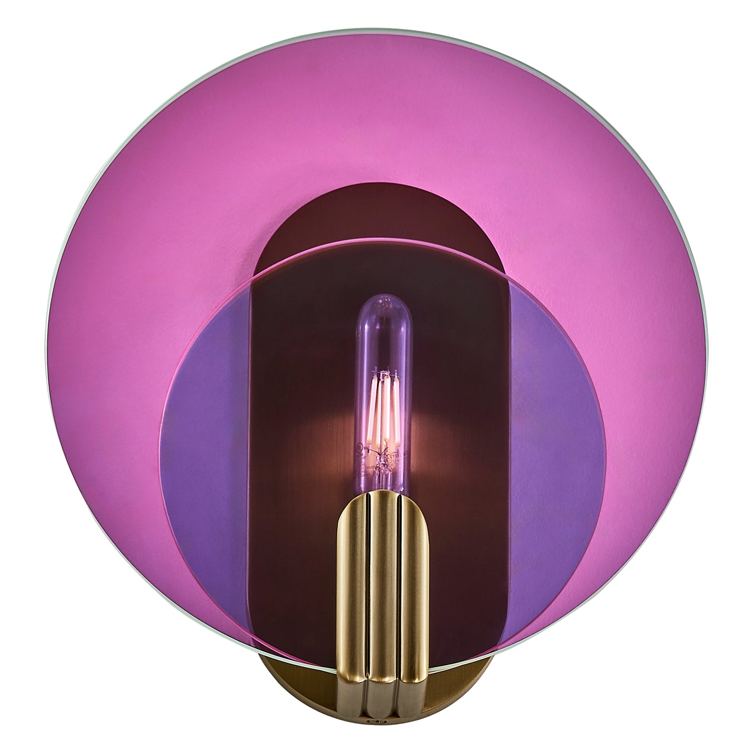 11'' Optics 1 Light Winter Brass Wall Sconce