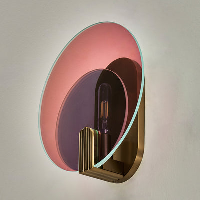 11'' Optics 1 Light Winter Brass Wall Sconce