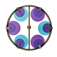 3.25'' Optics 6 Light Winter Brass Chandelier