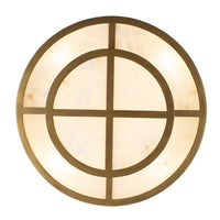 7'' Moda 8 Light Rustic Gold Semi-Flush