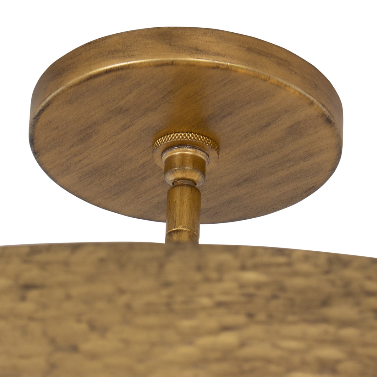 7'' Moda 8 Light Rustic Gold Semi-Flush