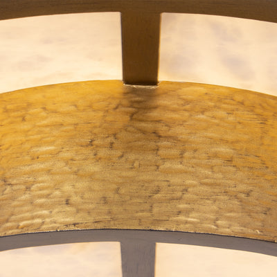 7'' Moda 8 Light Rustic Gold Semi-Flush