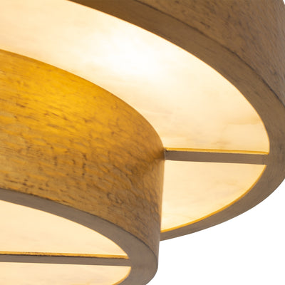 7'' Moda 8 Light Rustic Gold Semi-Flush